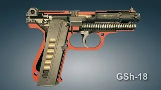 GSh-18 Semi-automatic pistol. How it works | 3dGun
