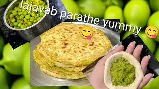 Hari matar k lajavab parathe yummy yummy😋#harimatarparatha#greenpearecipe#kiranzayka #paratherecipe