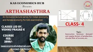Arthashasthra  Class 4- Equilibrium price| Circular flow of income| KAS Economics Hub| Kerala PSC
