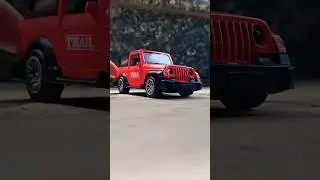 Mud off-road 4&times;4 drive Mahindra THAR Roxx Red Scale model miniature SUV power #carstunts #automobile