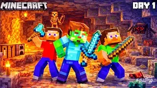 I Firest Time Play Minecraft I Build The Defensive House In Tamil || GTA Dharshan 