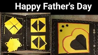 Father's Day Special Mini Scrapbook Tutorial | Greeting Card for Father's Day| AJ Arts