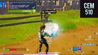 Deploy pallets with Cat Food around the IO base Fortnite Season 7 Week 13 Legendary Challenges