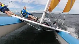 Prindle 18 Catamaran Sailing on Lake Hartwell Georgia 10/16/19