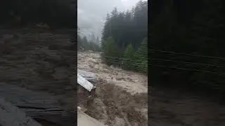 old manali flood destroys shops near club Hous #oldmanali #manali #manaliflood #himachalflood