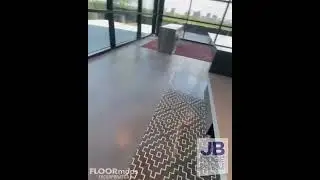 JB Ridge Surface Solutions installed at Live Nation using FLOORmaps Inc. stencil system