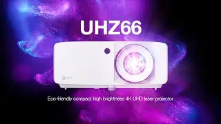Optoma UHZ66 Eco-friendly compact high brightness 4K UHD home laser projector