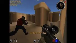 AssaultCube ac_desert3 CTF 150 frags in 25 min pub