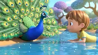 Naughty Baby Peacock Hid His Feathers | Funny Toddler Song | Kids Rhymes