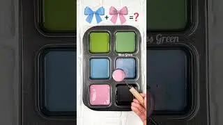 &ldquo;Soft Pastel Color Mix: Green + Sky Blue + Pink Palette 🌿💙🌸&rdquo; #colormixing #artshorts #colormix