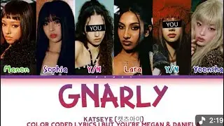 Katseye GNARLY but your Daniela and Megan (color coded lyrics)