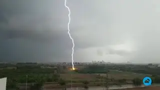 Very violent thunderstorms in central and eastern Spain