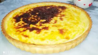 تارت فلان وصفة من صاحب محل بطريقة المتاجر اقتصادية  خفيفةو بنينة بدون فلان La tarte au flan