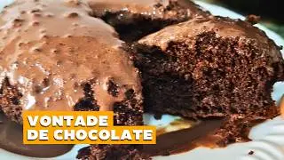 Mate sua vontade de chocolate com esse bolo irresistível na Airfryer!