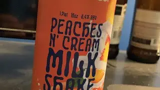 Peaches and cream double milkshake IPA from New Jersey beer company￼￼