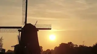 Oudorp, Alkmaar/Molenkade/Zeswielen Molens/In Zomeravondgloed/14 Augustus 2025