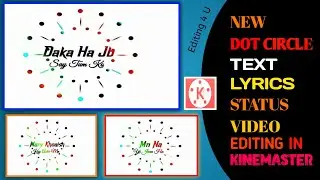how to Create trending dot+circle effect in kinemaster|kinemaster mn editing Kaise krhan|editing4U
