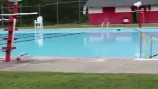 Video of Pool after Bystanders Save 8 Year Old Boy, Lansford, 6-17-2015, TamaquaArea.com