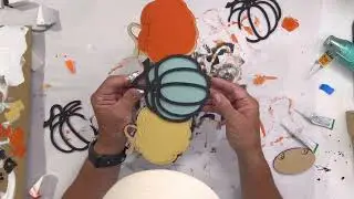 Hello Pumpkin Fall Round Paintable 