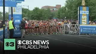 Broad Street Run gets underway in Philadelphia as elite runners cross the starting line