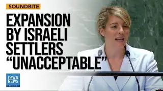 Canada Condemns Israeli Actions Against Palestinian Statehood | Dawn News English