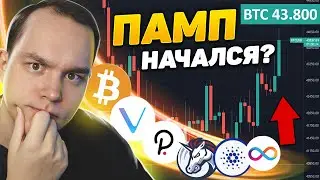 РАЗВОРОТ ПОШЁЛ!? ОТСКОК БИТКОИН И АЛЬТКОИНЫ! VET, DOT, 1INCH, ADA, ICP И ДР! КРИПТОВАЛЮТА!