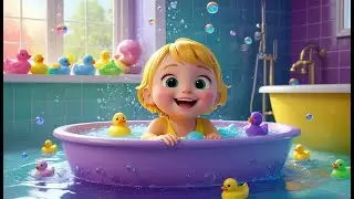 Splish, Splash, A Rainbow Bath | Fun Kids Song | Colorful Bath Time Adventure
