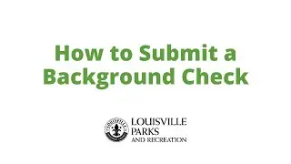 How to Submit Background Check