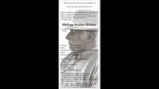 Walter B&uuml;hler, een herinnering (1996)
