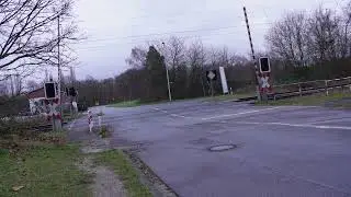 [4K] Bahnübergang Kaldenkirchen (D) | Duitse Spoorwegovergang | German Railroad Crossing.