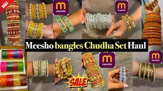 Meesho Bangles Chudha Set Haul |  Meesho Bridal Chuda | Bangles,Churi Haul | #meesho #meeshochuda