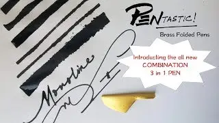 PENtastic Combination Brass Folded Pen