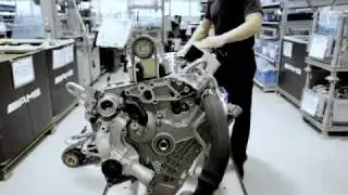 Mercedes Benz SLS AMG Engine Building.