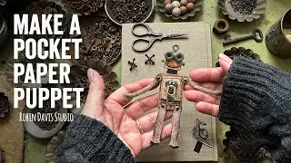 DIY Pocket Paper Puppet, Articulated Robot Puppet, Robin Davis Studio