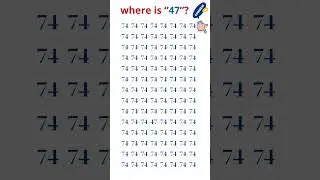 Find the number 47🍅🥝🍒#shoot #maths #iqtest #number #games #mathgame