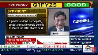 CNBC TV18 Earnings Central | Mr Nrupesh Shah MD | Symphony