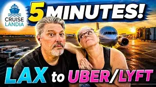 5 Minutes!! Walk to Rideshare at LAX! Skip the Shuttle and get your steps! #Cruiselandia