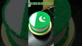 Pakistani Flag Cake Decorating Art #shorts #cake
