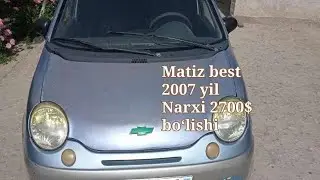 Matiz best 2007  ☎️ +998903440633. +998916758999 Mator Karopka zo‘r  Narxi 2700$ METAN BOR FARG‘ONA