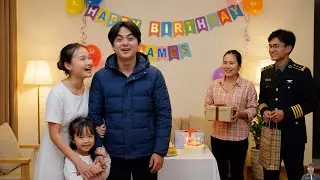 Diep and Nhi surprised James with a birthday party attended by Officer Lee and Tu Sam. Side Story