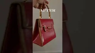 thrift flip before and after. #upcycle #designer #inspiration #gucci #thriftflip #vintage #handbags