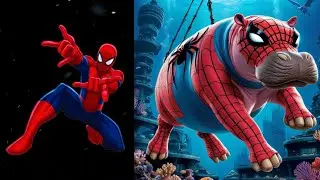 Avengers But Hippos 🦛 Epic Superhero to Mighty Hippo Transformation!