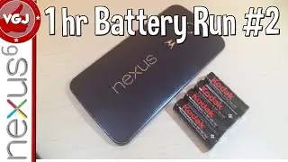 Nexus 6 Review: One Hour Battery Run Test #2