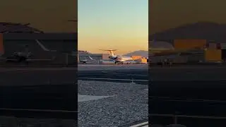 Gulfstream G650 pousando na Calif&oacute;rnia