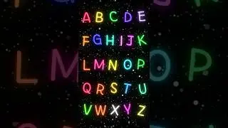 Neon A&ndash;Z ABC Song | Uppercase & Lowercase Alphabet | Kids Sing Along #abcsong #alphabetsong
