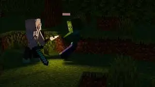 Really bad nighttime Minecraft fight | Minecraft aniamtion