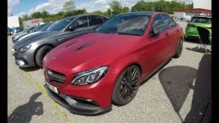 MERCEDES BENZ C-CLASS AMG C63 W205 SEDAN  WRAPPING TUNING SHOW CAR WALKAROUND