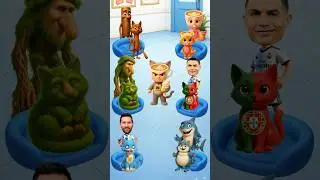 &iexcl;El gato de MESSI convierte a todos en ZOMBIES😱🧟!-Ronaldo🐐,Messi🥶,Tralalero🦈,Tung Sahur🏏🔥.