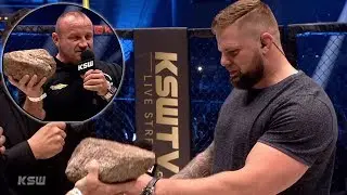 KAROL BEDORF WRĘCZYŁ METEORYT PUDZIANOWI NA KSW 43