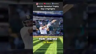 Border Gavaskar Trophy Day 2 Highlights #shorts #viral #trending #bordergavaskartrophy #cricket